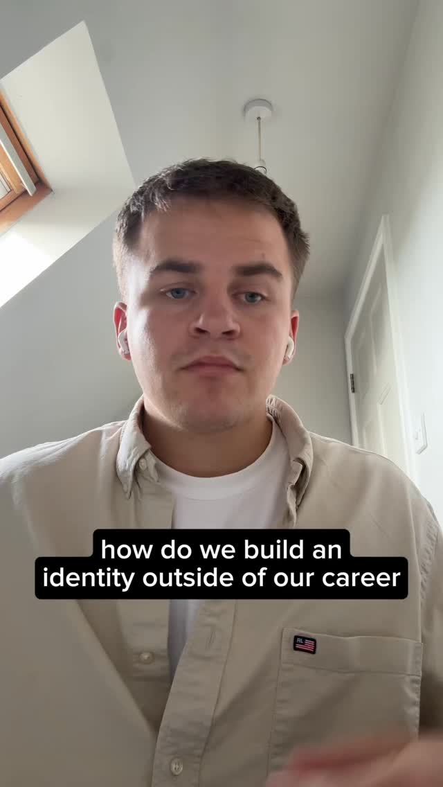 How do we build an identity outside of our career