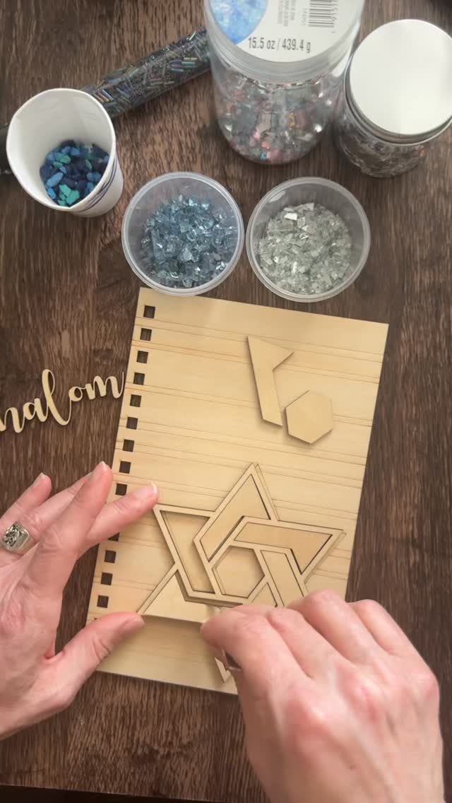 Blank wood → magical journal cover!
Decorate with paint, beads, and mosaic glass bits for a truly personal touch — then use it as a beautiful gratitude journal to fill with all the good things!
Join me February 22 to create your own journal!
Reach out and I will share event details.
#diy #woodjournalcovers