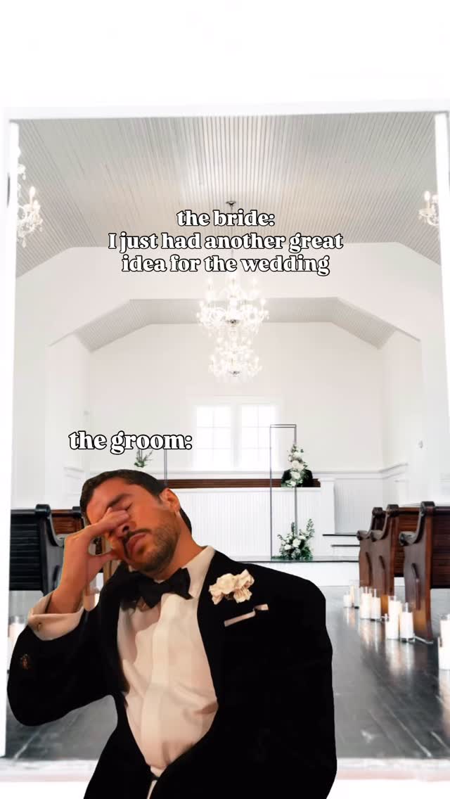 You want our advice? Trust the process, and your fiancée 💍
Hang in there, king.
#chapelandcellar #winterparkweddings #chapelandcellarweddings #winterparkvenues #badbunnymeme