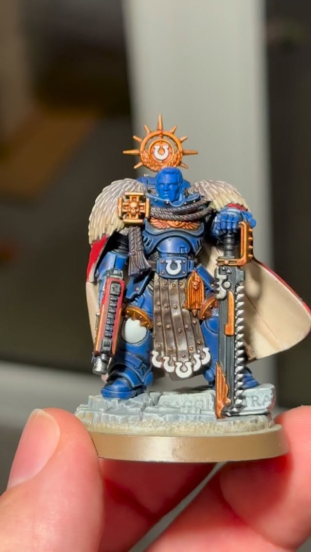 Nearly done on Captain Titus! #Warhammer40k #SpaceMarines #warhammer40000 #Warhammer #spacemarine2