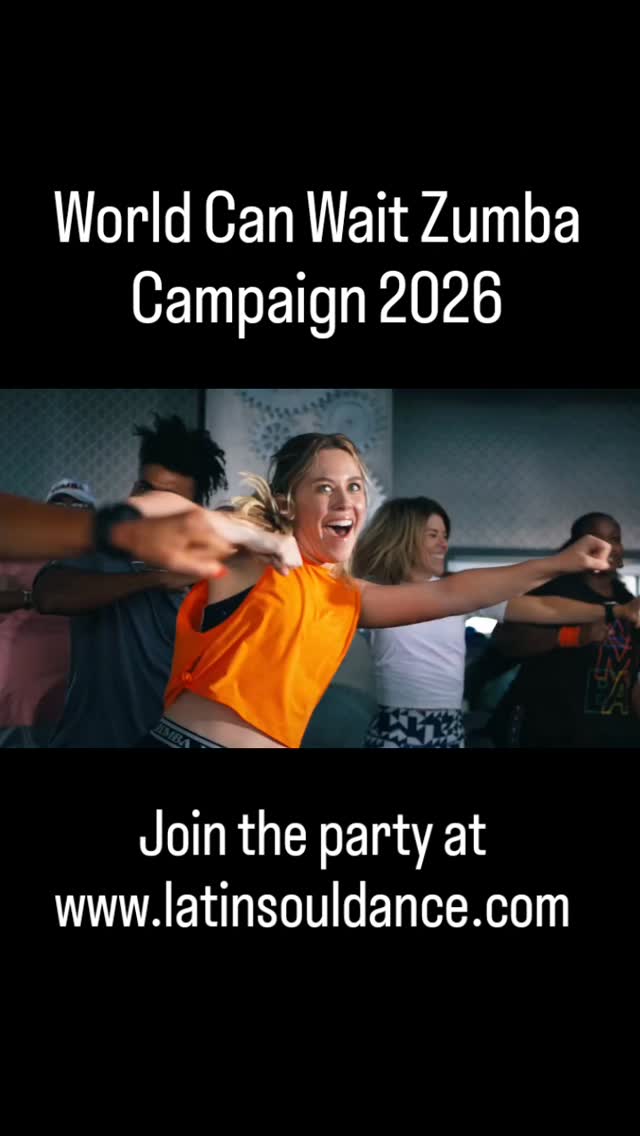 Zumba is a Party WorkoutI
find your rhythm at www.latinsouldance.com
📽️Repost from @zumba World Can Wait Campaign.
Consider this your official call to the dance floor. Your song is on. The World Can Wait.
Find the class for you at the link in bio. #TheWorldCanWait #zumba #zumbafitness #zumbalove #zumbadenhaag zumbaenlahaya