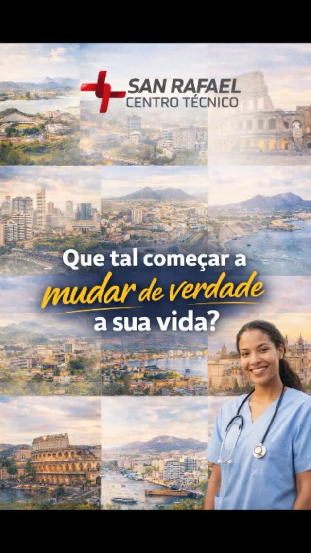 Você está pronto pra recomeçar… ou vai adiar mais uma vez?
A San Rafael pode ser o seu portal de mudança.
✅ Diploma reconhecido em todo o Brasil
✅ Formação com estrutura real
✅ E agora: caminho para trabalhar na Itália com o Programa San Rafael Itália
Sua vida pode mudar agora mesmo.
Para onde você quer levar essa mudança?
📲 WhatsApp: 71 9 8193-7005
#enfermagem #tecnicoemenfermagem #cursotécnico