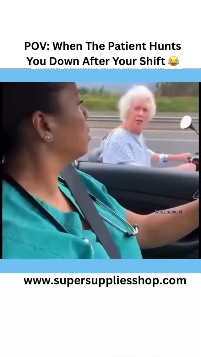 POV: When the patient hunts you down after your shift 😩
You clock out.
Mentally off duty.
Windows down. Freedom.
Then suddenly…
🚗💨 “YOU NEVER BROUGHT ME MY SOCK!”
Nurse:
“Ma’am… you are on the freeway. I will bring you your socks tomorrow.”
Healthcare fam… be honest 👀
👉 Would you:
A) Pull over
B) Pretend you didn’t hear her
C) Call charge nurse from the fast lane
D) Keep driving and pray 😭
👇 Drop your letter below
For the nurses who actually bring the socks (eventually 😅)
🛒 Shop essentials at www.supersuppliesshop.com
#supersuppliesshop #healthcarehumor #nurselife #workstories #reallifereels