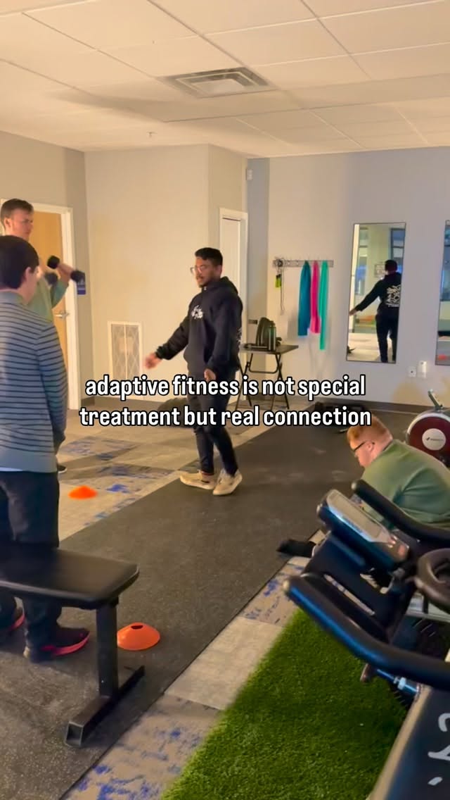 this is what happens when movement meets community.
adaptive group classes aren’t just about getting stronger - they’re about being seen, supported, and finding your people.
no pressure. no judgment. just humans moving together
#adaptivefitness #inclusive
#community #belonging #findyourfreedom