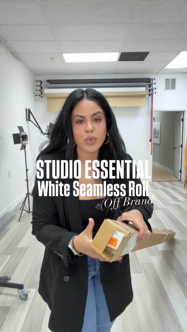 Studio essentials are about function, not labels.
This white seamless roll is unbranded, but so far it’s holding up exactly how I need it to.
In a working studio, seamless gets used, stepped on, taped, cut, and replaced. That’s normal.
I am always looking for ways to save in my studio! The light does the heavy lifting anyway.
Save this if you’re building or upgrading your studio. Comment "link" and I'll send it to you.
EDIT: It was $96 (I was thinking $80 because I used a gift card balance) the same savage roll is retailing about $109.
#photographystudio #photographytips #studioshoot