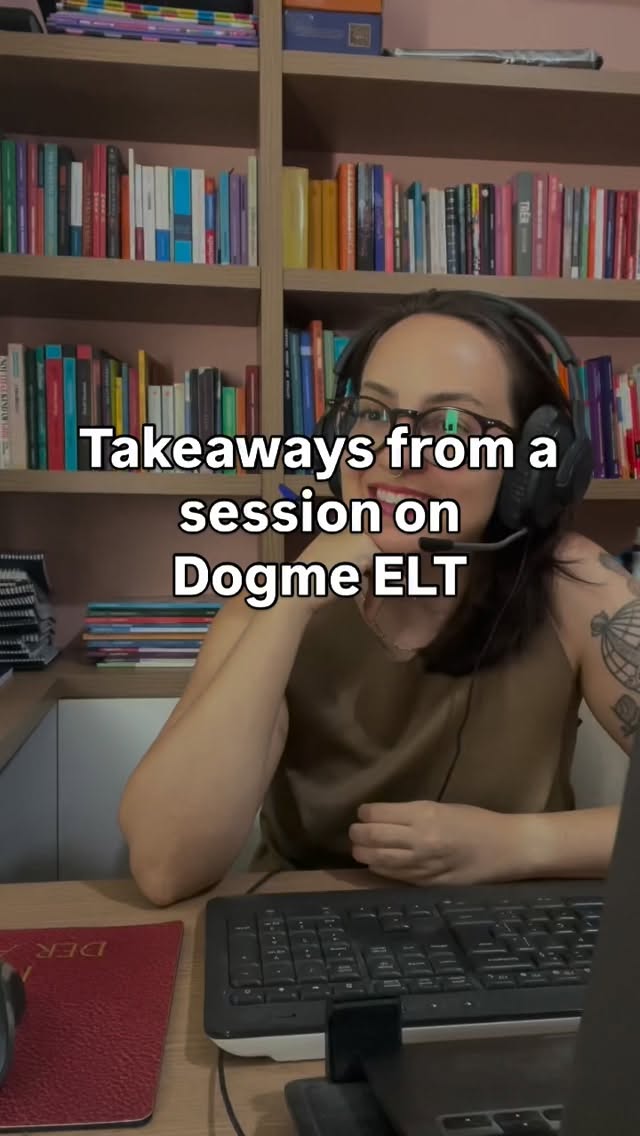 Takeaways from a session on Dogme ELT
Less about activities.
More about decisions.
Dogme doesn’t remove structure — it asks us to decide where structure is needed.