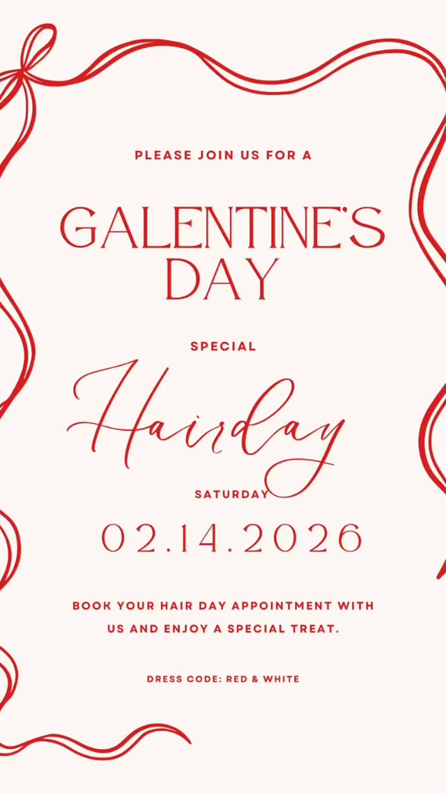 Celebrate love and friendship with us this Galentine’s Day! 💖✨
Book your hair appointment on February 14th at our salon and let your personal stylist pamper you. Plus, enjoy a sweet treat while we transform your look! Come experience a day full of glamour and good vibes. We can’t wait to provide you with an unforgettable experience!
Book now @knchairstudio
#GalentinesDay #BeautyAndFriendship #StylishAppointments #knchairstudio
