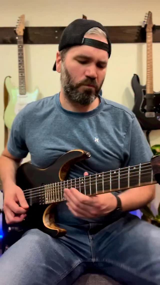 #throwback This might be a weird thing to say but this is my favorite guest solo that I ever recorded. @briandbass9 🤘🏻😅 The solo on the record is slightly different than this one. Since I didn’t capture the record solo on camera, I attempted to recreate it here rather than mime it. #shred #solo #guitar #guitarsolo #kiesel
