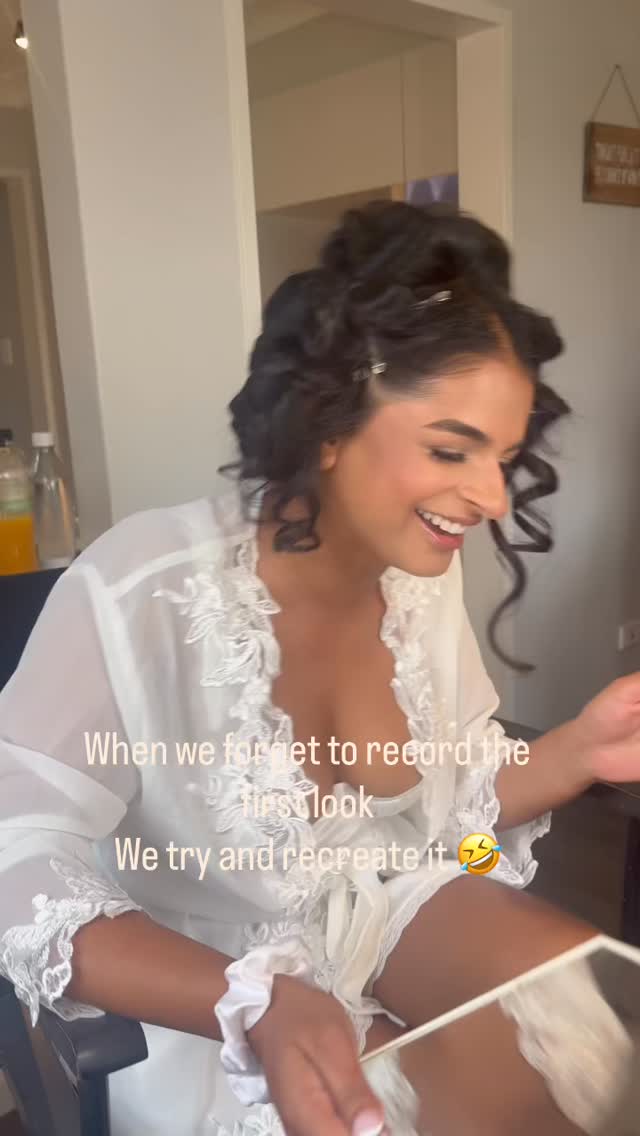 Sometimes the real reaction happens too fast to film…
So yes - we tried to recreate the moment 🤣✨
And honestly? This is exactly what wedding mornings are like.
A little bit emotional.
A little bit chaotic.
And a whole lot of laughter in between.
My job isn’t just makeup and hair - it’s creating a space where you feel relaxed, supported, and completely yourself… even if we need a few takes to get the shot 😂
To my beautiful brides - the best moments are always the real ones 💫
Ready to feel calm, confident and glowing on your day?
Enquire via the link in bio 🤍
Sydney bridal makeup artist, luxury bridal hair and makeup Sydney, soft glam bridal makeup, natural radiant bride, airbrush makeup Sydney
#MakeupArtistryByNell #SydneyMakeupArtist #SydneyBride #BridalHairAndMakeup #LuxuryBride