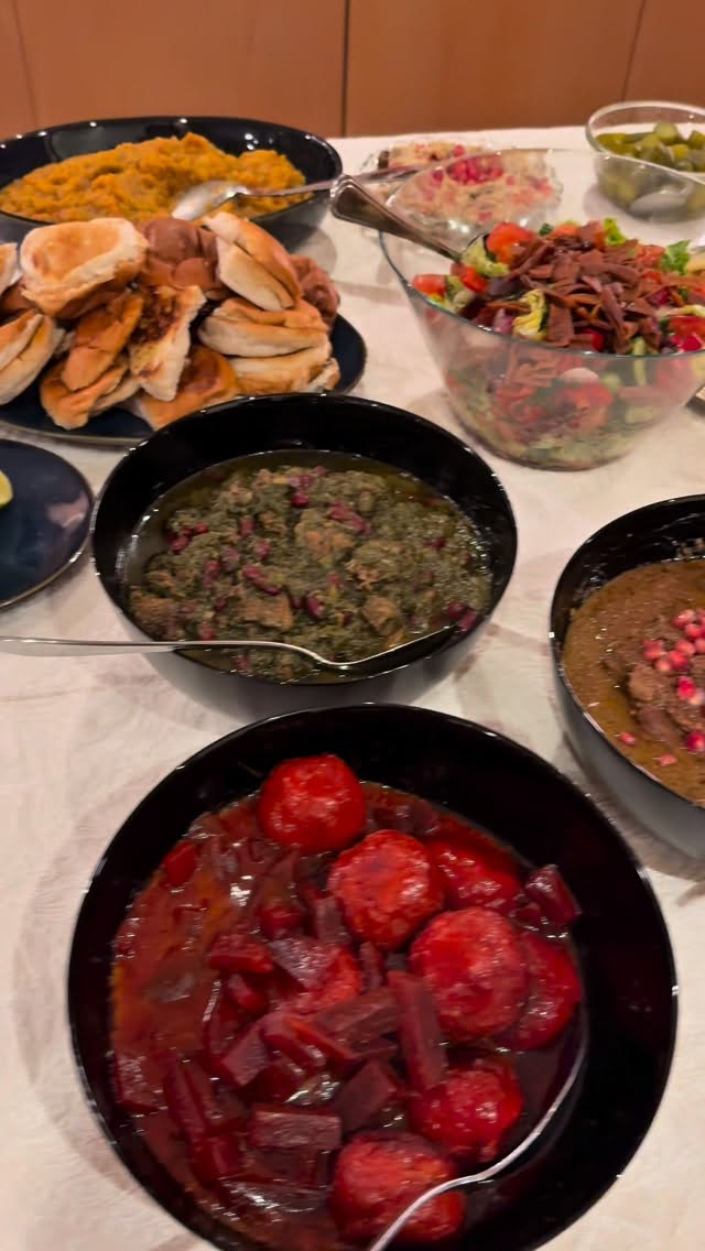This is what I cooked for tonight’s Iraqi and Persian dinner party! 😋🥘#iraqifood #dinnerparty #persianfood #foodlover #homecooking