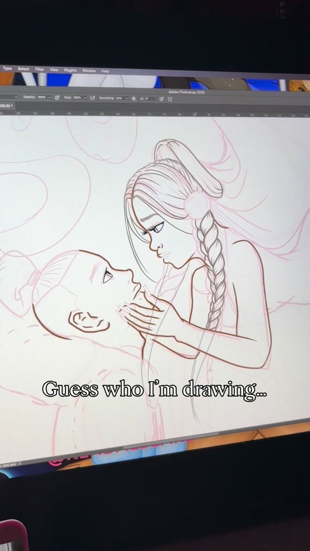 Can you guess who I’m drawing?
#DrawWithMe