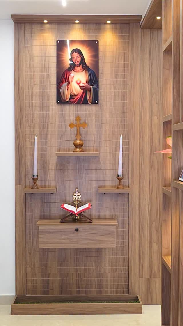 Designed for everyday living.🏠✨ #partition #prayerunit #interiordesign #unisoninteriors #interiordesigner #trendingreels #keralahomes #viralreels #kerala #malayalam #interiordecor #interiordecor #modular #modularfurniture #modularhome #modularkitchen #interiorsdesign