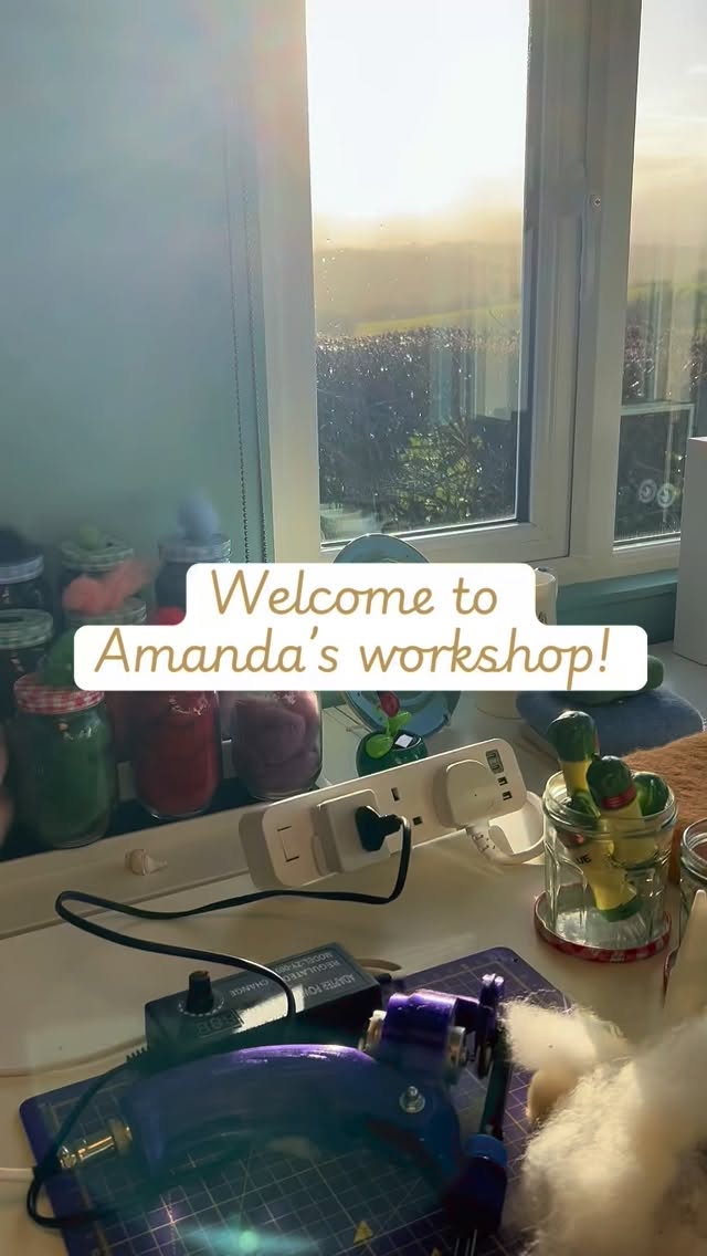 Welcome to my workshop! #amandaprimrosedartmoor #needlefelting #sheep #dartmoor #britishwool