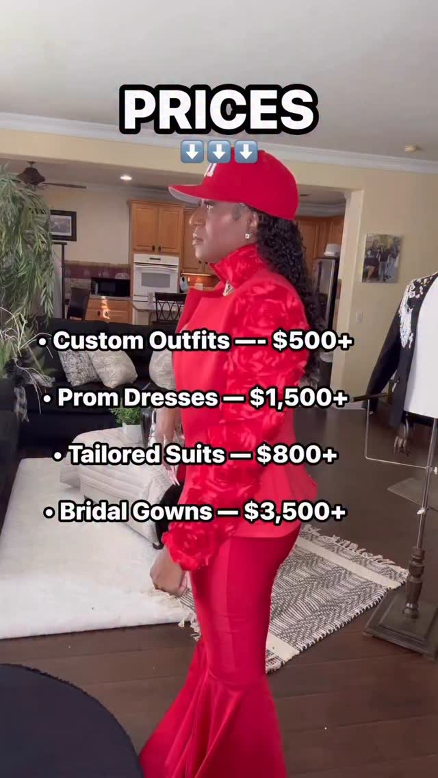 I believe in transparency so I talk about pricing upfront.
I’m not here to hoodwink, bargain, or negotiate.
What I am here to do is give you quality, and a design made specifically for you.
If something is outside of my scope, I’ll tell you.
If I can’t deliver at the level I require, I won’t accept the project.
My clients value quality and they don’t want what everybody else has, they’re very particular. They want a specific style, in a specific color, for a specific occasion to fit a specific way.
I give them exactly that, and they’re prepared for the cost that comes along with it.
My people appreciate honesty. They like it straight no chaser.