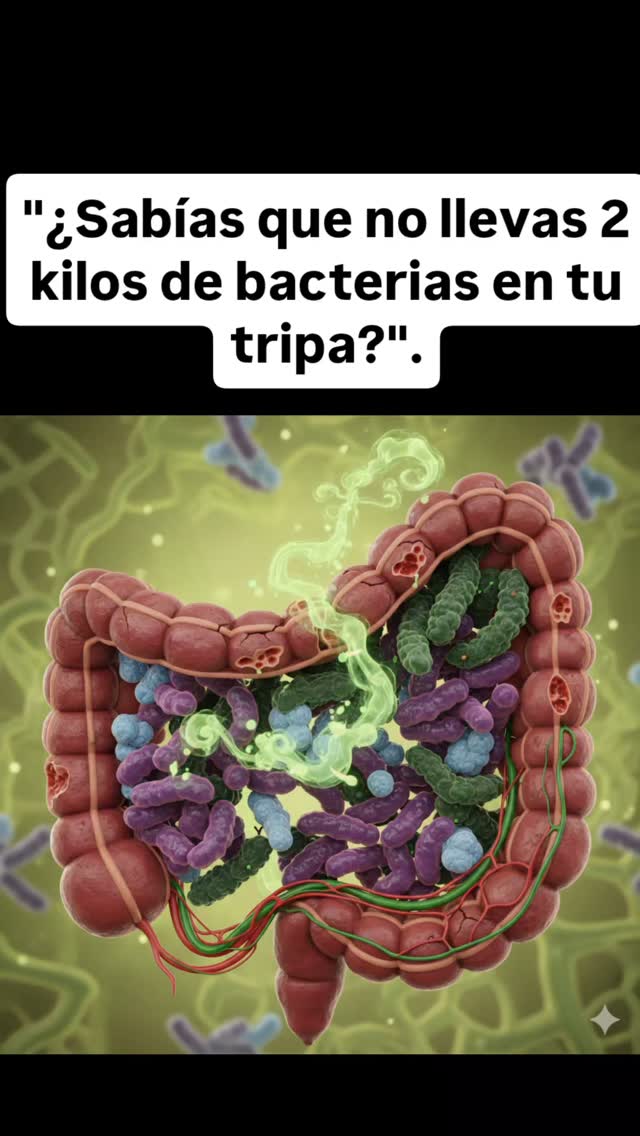 🛑 ¿2 kg de bacterias? ¡Mito!
La realidad es que llevas unos 200g (como una manzana 🍎). Pero no te fijes en el peso, sino en la potencia.
Piensa esto: Tú eres el hardware (la máquina) y ellas son el software (los programas). 💻
Mientras tú tienes solo 23.000 genes, ellas aportan millones. 🧬
Gracias a ese inmenso código genético extra, hacen lo que tú no puedes:
🛡️ Defensas: Entrenan al 80% de tu sistema inmune (sin ellas, estás ciego).
🧠 Felicidad: Fabrican la química de tu bienestar (serotonina y dopamina).
💊 Salud: Producen vitaminas y digieren la fibra para desinflamarte.
Pesan poco, pero ellas mandan. Son tus socias vitales.
¿Qué les has dado hoy: comida real 🥦 o ultraprocesados 🍔? Te leo.
#EjeIntestinoCerebro #SistemaInmune #Genetica #Epigenetica #Serotonina