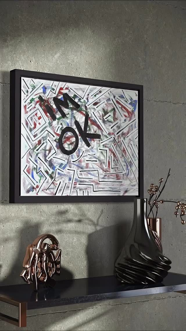 Resilience in quiet form.
#IMbrOKen #creativejourney #abstractart #imok #imeoka