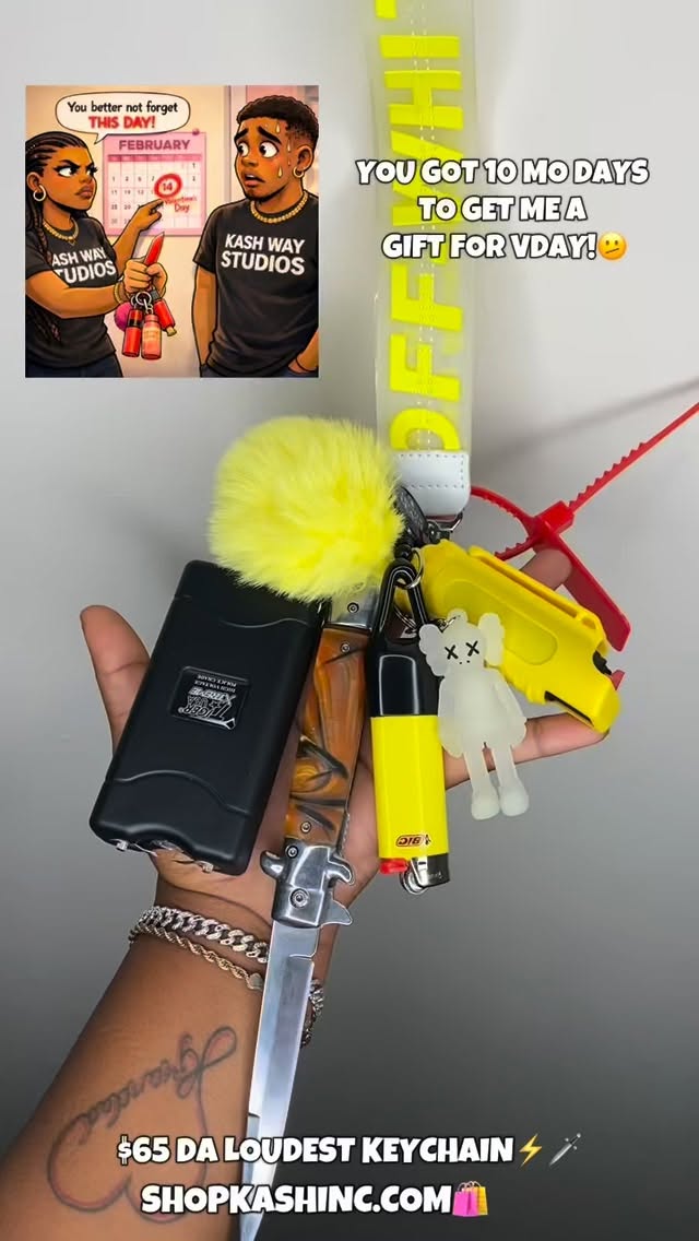 IF YOU COME EMPTY HANDED, YOU WONT MAKE IT TO SEE ST PATRICKS DAY!😐🤨
ARE YOU READY TO FOR SOME PRETTY PROTECTION?👀🥵🤭 ONLY AT LINK IN BIO! 🛍 PRODUCT: “DA LOUDEST KEYCHAIN” AT SHOPKASHINC.COM🛍 INCLUDES Stun G, Pep spray, 8” Pocket Knfe, OW Wristlet, Lighter + Leash, Kaw Kid, Authenticity tag, & Puff💫 #kashwaystudios #fyp #selfdefensekeychain #selfdefenseset #junkstungun