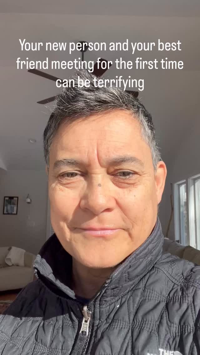 A beautiful way to introduce your best friend to your new person
Connect with your person about what she may need from you, check in with your best friend before hand too, and then be yourself and go slow. You BFF wants to see that you are able to be you while being with your new person and wants to see how you and your new person are connecting with each other. If your new person can feel that she can be herself and not loose you in it all, it will give her a great chance of being able to be really seen!
#lesbianrelationships #rrmentors #relationshiprevolutionmentoring #embodiedrelationships #lesbians
www.rrmentors.com Relationship Revolution Mentoring can help you feel more comfortable and more you in all life’s challenges in relationships.