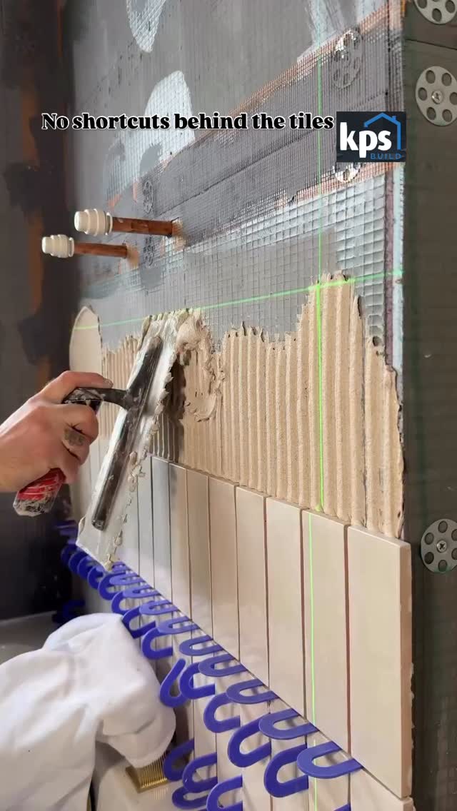 Perfect tiling starts long before the tile goes on 🔧
Correct prep, clean adhesive work, and absolute accuracy are what guarantee a bathroom that lasts — not just one that looks good on day one. This is the level of detail we insist on at KPS Build, because shortcuts always show later.
Inspired by craftsmanship shared by @jackthetileruk. Save this if you’re planning a bathroom renovation and want it built properly from the inside out.
#BathroomRenovation #KPSBuild #QualityCraftsmanship #TilingDetails #BuiltRight