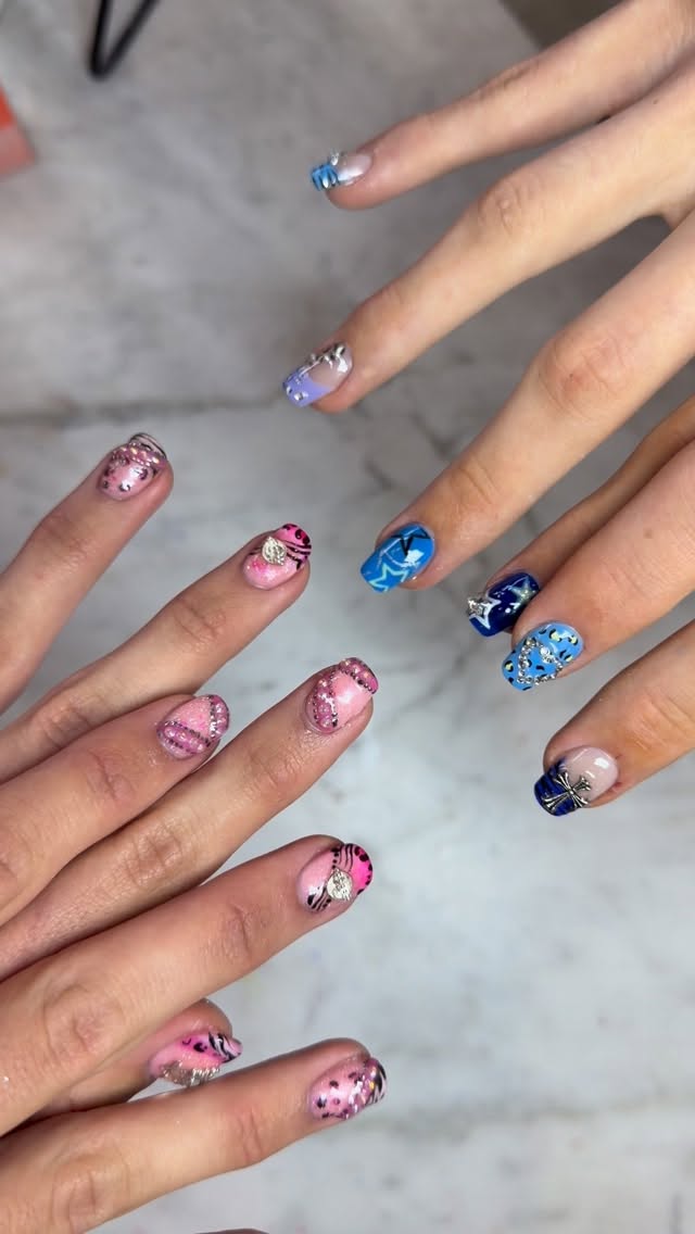 When your favourite clients bring main character energy 💙💗
Matching the vibe, not the design — his and his blues and pinks, both rememberable, both classic.
This is what custom nails look like when trust + creativity meet ✨
Couple sets will always have my heart.
#BondiNails #CoupleNails #MatchingEnergy #ClientLove #NailArtSydney CustomNails NailArtistLife HisAndHisNails NailInspo ShortNails