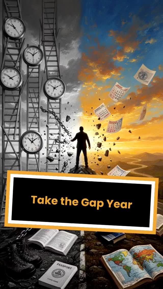 Embracing a gap year could potentially resolve uncertainties.
.
.
.
.
.
#motivational #life #optimizing