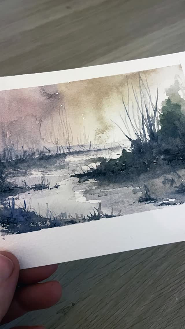 “Stillness”
.
#watercolourart #paintingvideo #neutralart #artprocess #ukartist