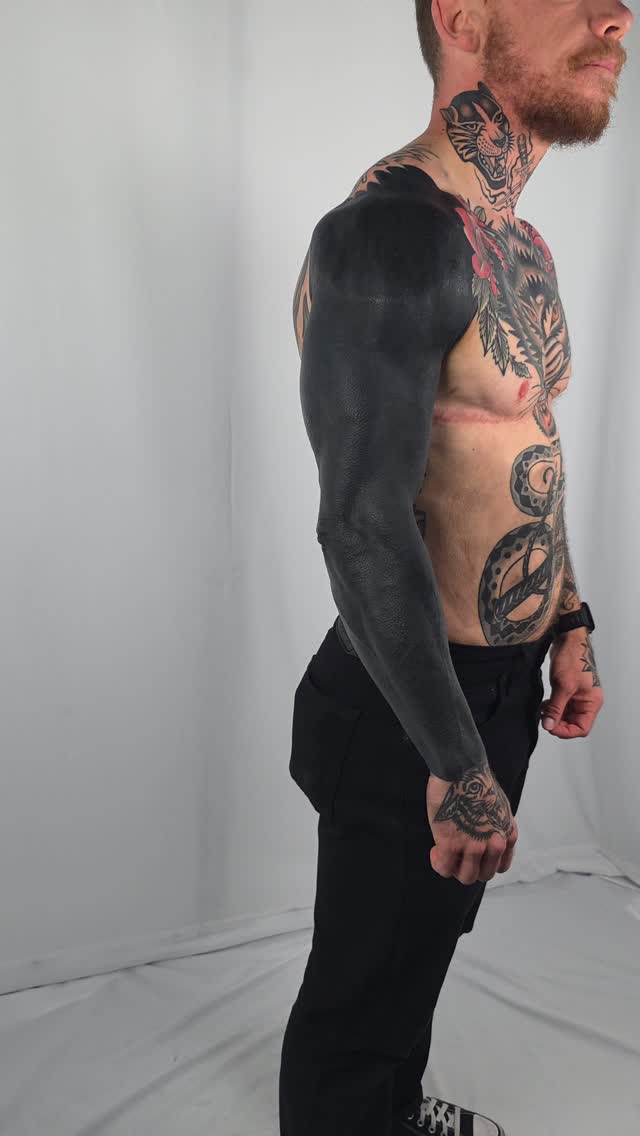 Blackout arm tattoo done at @futureink.co Oakland California bay area
.
.
.
.
.
#blackout #blckouttattoo #heavyblackworktattoo #bayareatattooartist #bayareatattoo