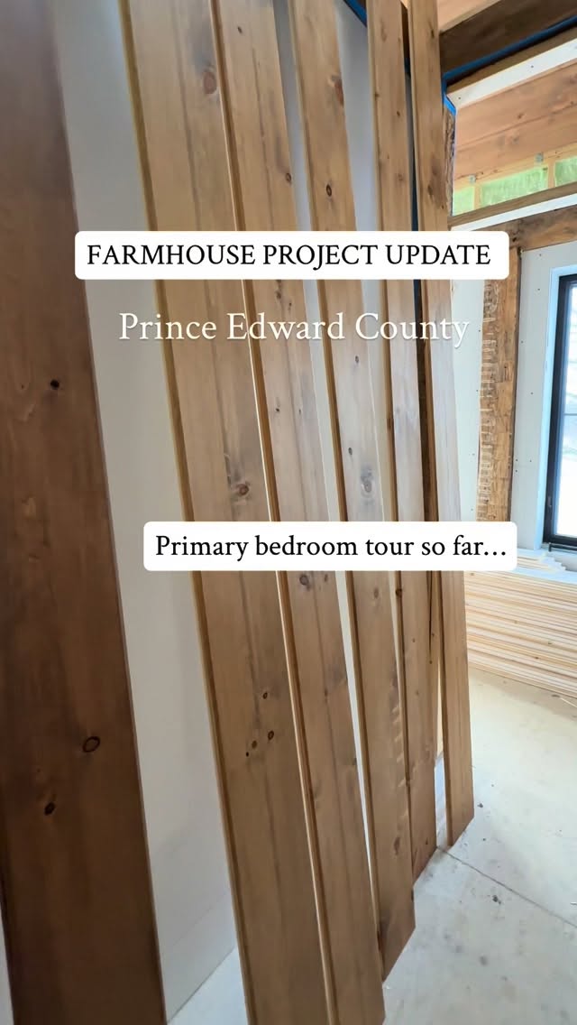Farmhouse Project Update🏡
The primary bedroom ceiling is just about done at the farmhouse!
We are using tongue and groove pine for cladding the ceiling and then will be bringing back some of the old original reclaimed wood for beams across the peak and down the slope.
Thankfully we had some help on this phase of the project from the crew at @aawdesignbuildltd who climbed the scaffolding to reach the 18ft ceilings!(we were not looking forward to that!)😳
The project has really moved ahead with all their help!
#woodceiling #ceilingmakeover #beams #farmhouserenovation #renovation
renolife old house
renovation project house renovation
Prince Edward County