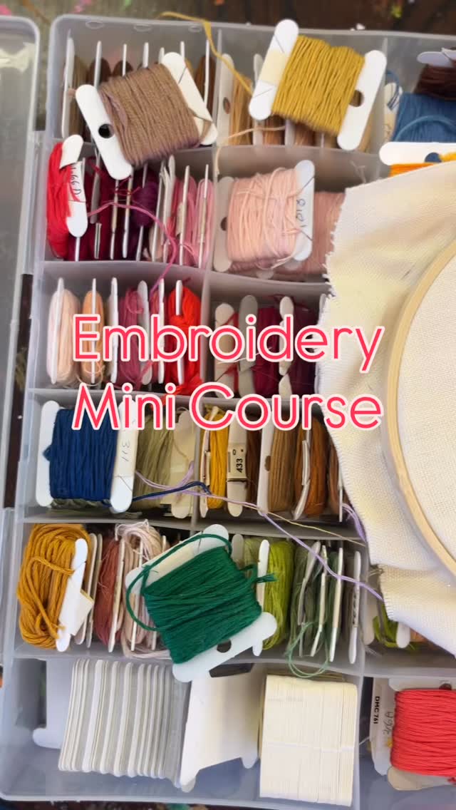 Over the course of 3 weeks (Feb 22, 2026 - Mar 8) you will learn basic and more advanced embroidery techniques. We’ll focus on 2D stitches, and will expand into some 3 dimensional elements as well.