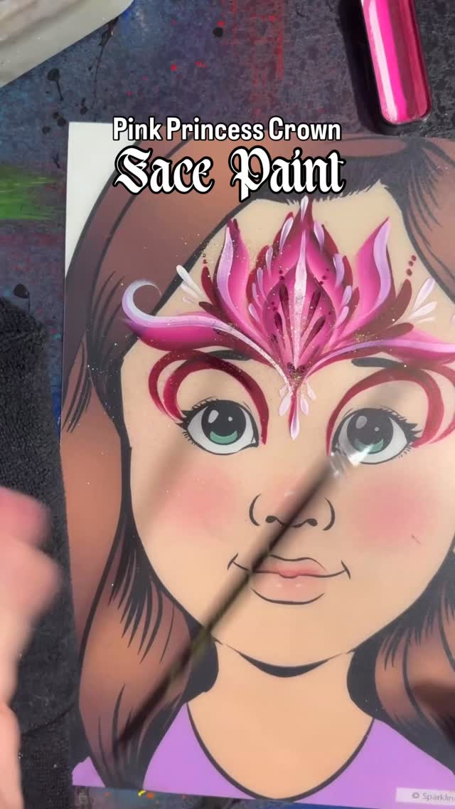 💕A requested pink princess crown face paint design tutorial!
I’m a lefty! This might be super helpful for my fellow left handed painters.
🤞Want more? Engage with this so I know it passes the vibe check.
Used:
Le Frambue Guinda one stroke
@gtxfacepaint Sangria
Mama Clown Rainbow Gold Glitter
White & Black
Any brand of the below sized brushes:
5/8 angled brush
Round Brushes 3 &.2
#facepainttutorial #lefthandedfacepainter #princessfacepaint #pinkcrown #facepainter