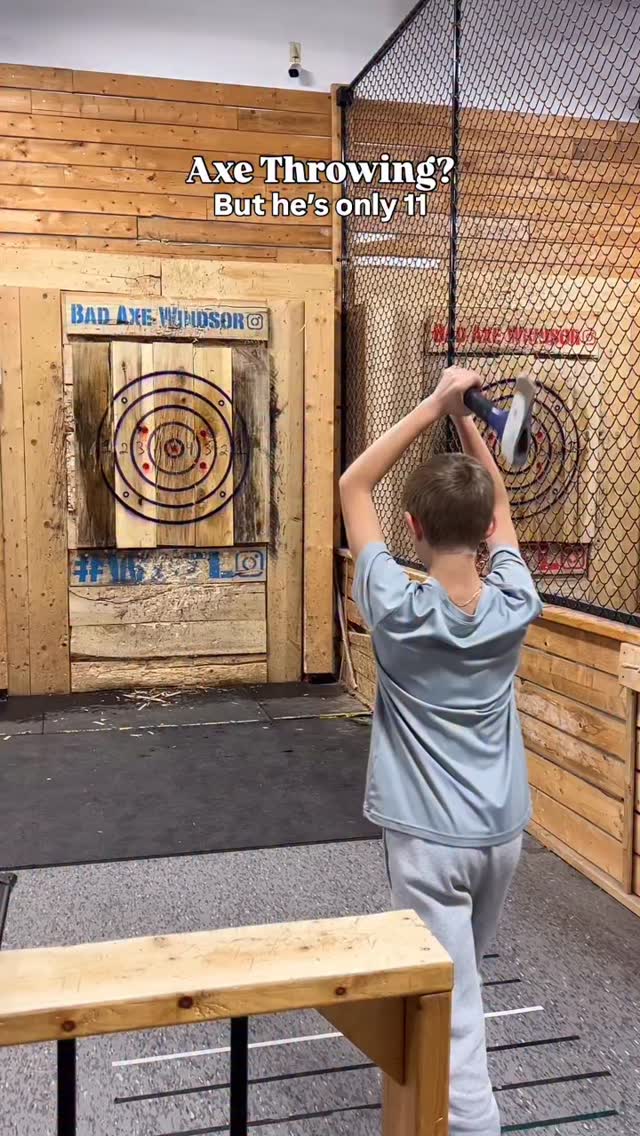 ๐๐๐ซ๐๐ก ๐๐ซ๐๐๐ค ๐ข๐ฌ ๐ฃ๐ฎ๐ฌ๐ญ ๐๐ซ๐จ๐ฎ๐ง๐ ๐ญ๐ก๐ ๐๐จ๐ซ๐ง๐๐ซ ๐๐ง๐ ๐ฐ๐ ๐๐ซ๐ ๐๐ฅ๐ฅ ๐ฅ๐จ๐จ๐ค๐ข๐ง๐ ๐๐จ๐ซ ๐ญ๐ก๐ข๐ง๐ ๐ฌ ๐ญ๐จ ๐๐จ!
Took my 11-year-old axe throwing for the first timeโฆ
thought Iโd show him how itโs done.
Instead, he kicked my butt. ๐ช๐
He didnโt want to leaveโฆ and honestly, neither did I.
Looking forward to our next visit.
๐ ๐๐๐ฐ ๐ฌ๐ฉ๐๐๐ข๐๐ฅ ๐ง๐จ๐ญ๐๐ฌ:
๐ช Iโve been to @badaxewindsor several times. Their staff is always very helpful.
๐ช Wondering about the age limit? If you are 16 years of age and under, a parent/guardian must be there to complete your waiver and supervise at all times.
๐ช Personally, to make this an enjoyable experience I would suggest kids 10 and older participate.
๐ Bad Axe Windsor
#kingsvillefoodie #badaxethrowing #windsorontario