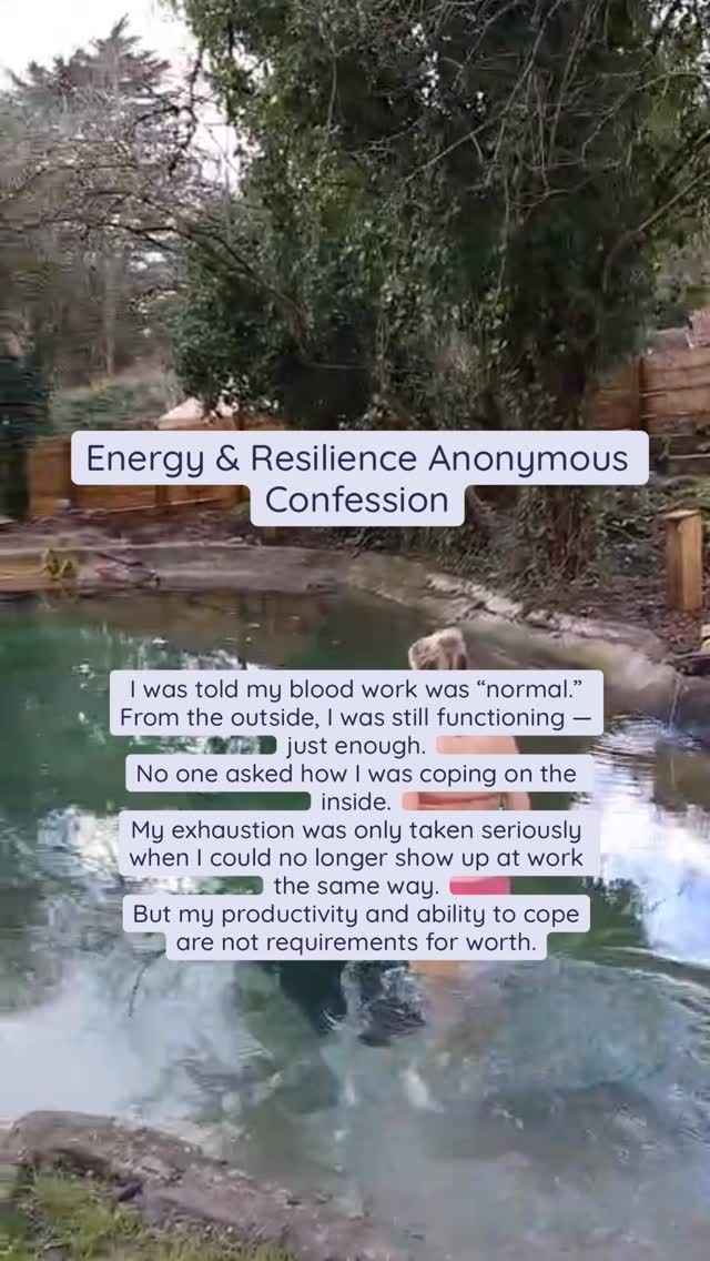 “Normal blood work” doesn’t mean you feel well.
Functioning isn’t the same as thriving.
If you saw yourself in this, your exhaustion is valid -
even if you’re still getting everything done.
You don’t have to lose your productivity to deserve support.
Comment ENERGY for my free ‘Why Am I Still Tired?’ checklist ✨
Share this with someone who needs to hear it 🤍
