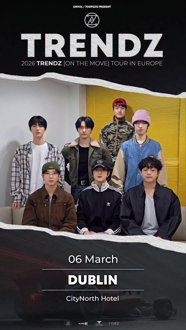 This time’s the one! Irish Friendz, we can’t wait to see you!
🇮🇪 06.03 • DUBLIN @citynorth_hotel
🎟️ Get your tickets on envolprod.com
#TRENDZ #트렌드지 #OnTheMove
#KartRacer #카트레이서