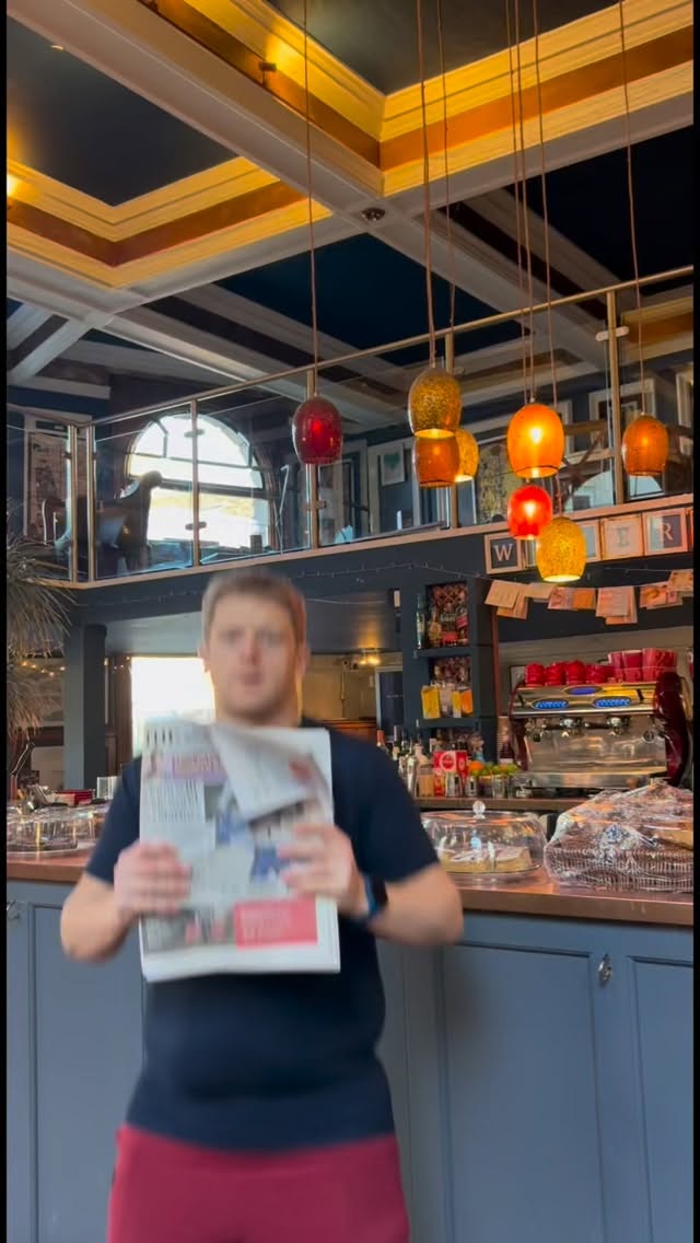 Six newspapers; three magazines; fresh every Saturday and Sunday morning.
Come in; grab a coffee; take a seat; and enjoy a slow start to the weekend in the calm of the bar.
No rush; no fuss; just good reading, good coffee, and a quiet corner to relax.
#WaterlooHouse #Nailsworth #WeekendReading #CoffeeAndCake #SlowMornings CotswoldsLife