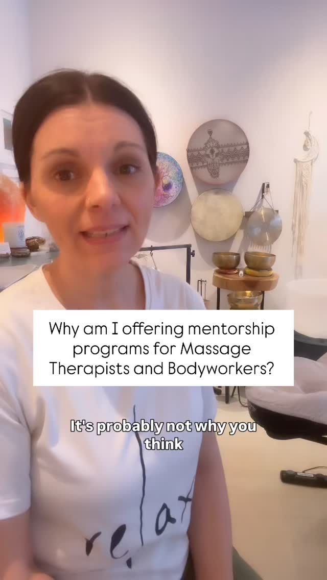 Massage therapy can change lives, but only if the people doing the work are supported too.
In this video, I talk honestly about the gap I see in our industry and why I’m committed to mentoring massage therapists & bodyworkers to build practices that are aligned, regulated, and deeply human.
This mentorship opportunity isn’t about hustling harder
it’s about creating safety, sustainability, and integrity in your work.
If you’re craving a practice that feels authentic, sustainable, and actually fits your nervous system and those you want to work with, let’s talk!
✨ DM “mentorship” or visit the link in my bio.