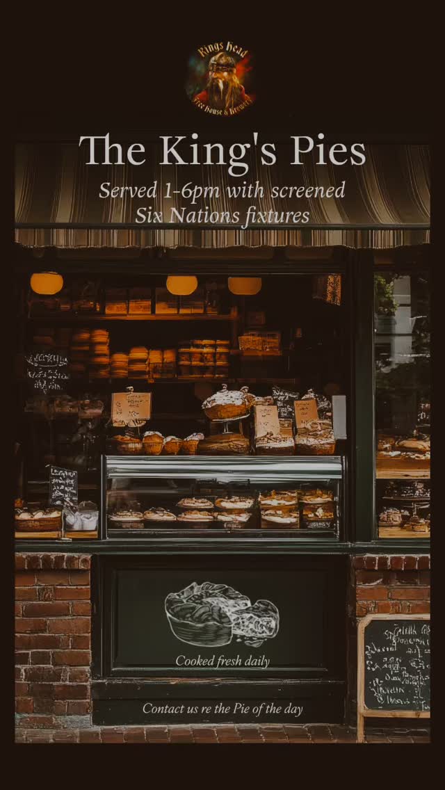 This Saturday - more Six Nations and Pie! Please email info@kingsheadbildeston.com to book a table
#sixnations #pieandmash