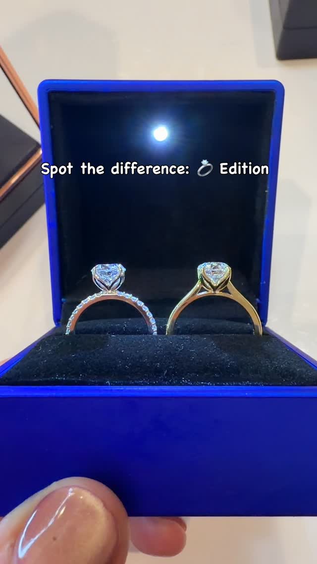 I’ve hidden a few changes between these 2 💍. Which is your favourite: Left or Right? 👇