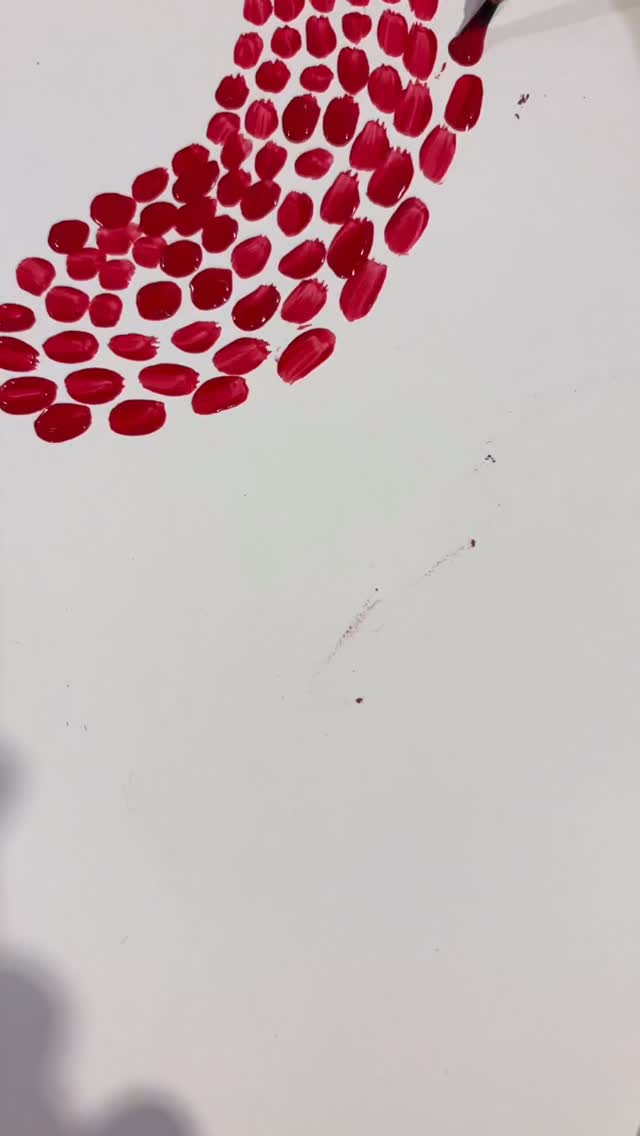 Pintura meditativa inspirada por la belleza del carpintero cabeza roja.#artist #dcota #florida #meditation #paint