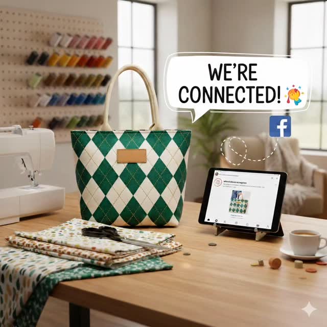 It's official! We're connected! I am so excited to link my Instagram (whatsshesewingnow) with my new Facebook page, Simply Bagtastic! Whether you're here for the behind-the-scenes chaos, fabric hauls, or to see the finished bags, I'm thrilled to have you along for the ride. From now on you can catch my latest updates in both places. You can tell me in the comments what kind of bag I should sew next or what you are working on.
#simplybagtastic #whatsshesewingnow #sewingcommunity #bagmaker #handmadebags