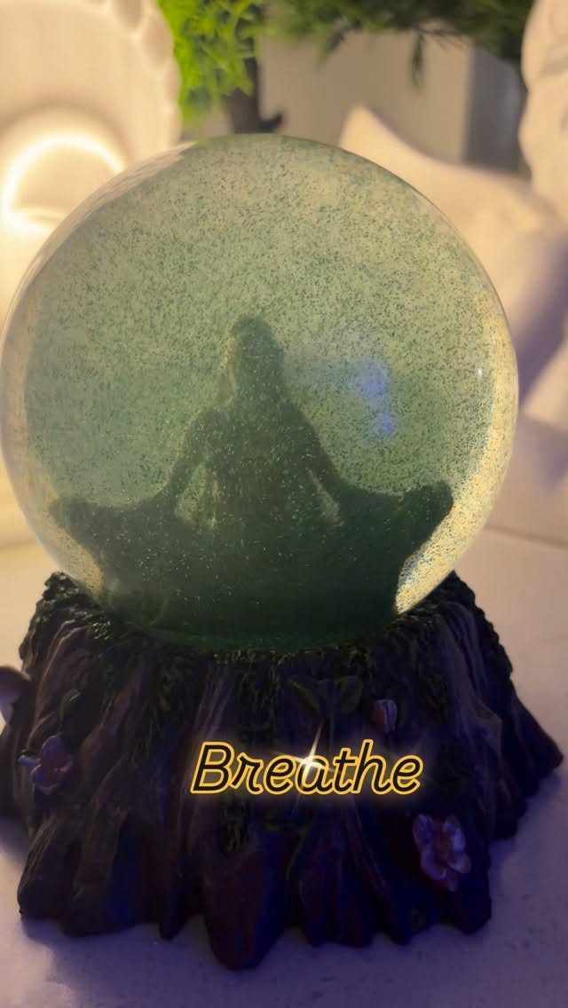 šØš«The BreathšØš«
Sometimes the chaos isnāt meant to be fixed.
Itās meant to be felt, softened.
When everything feels shaken up - thoughts racing, body tense, emotions swirling - imagine a snow globe thatās just been turned upside down. You donāt force the flakes to settle. You simply place it down⦠and waitā¦..
Allow your breath to be that simple, gentle pause.
Slow inhale.
Easy extended exhale.
Nothing to solve. Nothing to chase.
Just allowing the swirl to gradually fall, one breath at a time.
Let the body settle.
Let the mind follow.
Breathe
Louise š