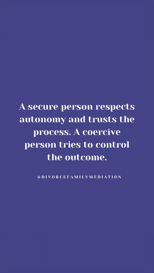 A secure person has enough internal stability to tolerate uncertainty, so they don’t feel compelled to control external variables or other people’s choices. They trust autonomy because their sense of safety isn’t dependent on managing outcomes.
A coercive person, however, is often driven by underlying anxiety or fear of loss of control. By attempting to dictate outcomes, they try to reduce their internal discomfort.
Thus, security is self-regulated and grounded in trust, while coercion is externally regulated and rooted in threat sensitivity.
.
.
#coparenting #coercivecontrol #selftrust #divorce #highconflictcoparenting