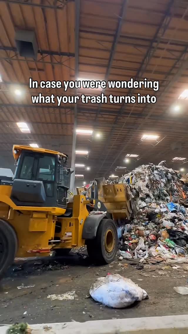 After collection, recyclables are processed at a materials recovery facility. A combination of screens, magnets, optical sorters, and AI technology separates materials by type before they’re compressed into bales like these and shipped to mills to be turned into new products.