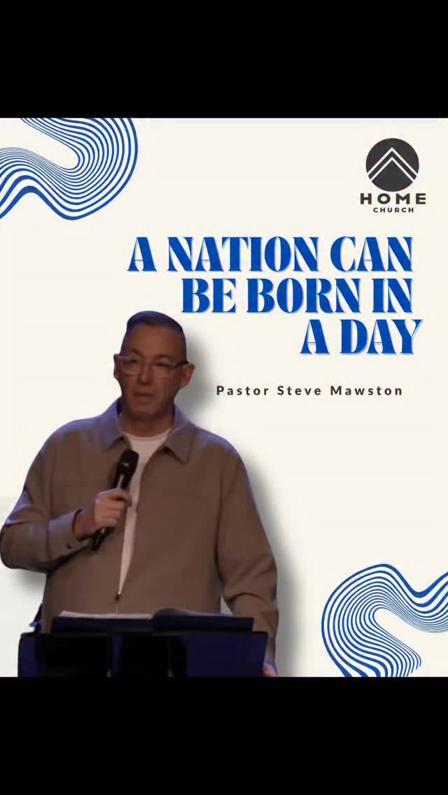 A Nation can be born in a day - Pastor Steve Mawston preached a powerful word from Isaiah 66:8
#jesus #church #faith #bible #christianity