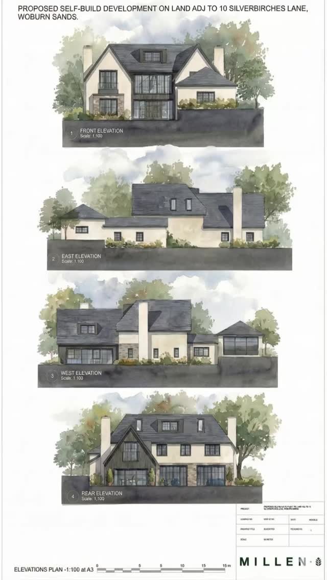 An exciting new concept for our Woburn Sands site!
It’s one thing to see plans on paper, but another entirely to imagine how the finished home might sit within its surroundings.
This contemporary four-bedroom detached design has been shaped with modern family living in mind, clean lines, generous spaces and a layout that flows beautifully. Seeing it visualised like this helps capture not just the structure, but the lifestyle it could offer.
And as always, the design isn’t fixed in stone. It can be refined and tailored, ensuring the finished home feels completely personal.
Set close to the charm of Woburn village, with its boutique shops, cosy cafés and beautiful surroundings, it’s an exciting opportunity in a truly desirable location. 🌿🏡