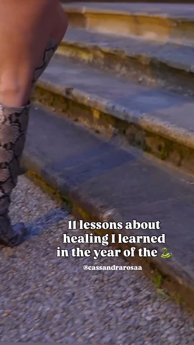 1. Sometimes you need to let go of something good to make room for something great.
2. Your nervous system doesn’t speak a verbal language especially when you are dysregulated. So you can’t speak your way into a regulated state.
3. A glass half full mindset can sometimes lead you to ignore how you truly feel in a situation. Honour your feelings first, then see the positive in it.
4. True healing happens when you allow all parts of yourself to be witnessed with love and compassion.
5. Anxiety is a bubbling up of something you may be suppressing asking for your attention.
6. Lean into the discomfort of the healing process. Allow it, don’t bypass it.
7. Don’t hit the fast forward button to speed up the healing process. Give yourself the time you need.
8. We can sometimes avoid the emotions we don’t like feeling. That creates them to come up time and time again until they are seen and felt.
9. If you aren’t being seen by your audience, that may be an invitation to focus on seeing all parts of yourself first.
10. Regulating your nervous system broadens your capacity to attract more of what you want into your life.
11. To regulate your nervous system, you need to complete necessary behaviours that were demanded in the presence of the initial stress. That way you can close the loop, be complete with it and return to baseline.
What a year filled with healing and breakthroughs!
What lesson stood out to you most or what was your biggest lesson of the year of the snake? Share 👇🏼