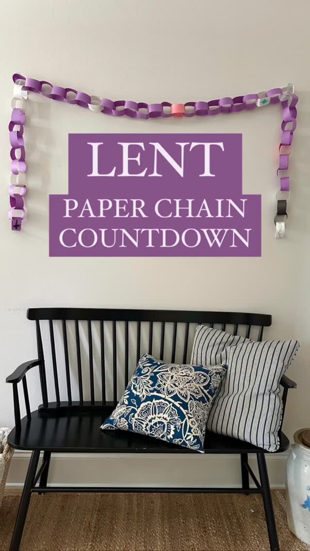 Lent is almost here! If you are looking for a meaningful way for your family to observe Lent in your home, I’ve got the perfect thing - create a Lenten Paper Chain Countdown. This hands-on project isn’t just a fun craft; it’s a visual and interactive tool that helps your children (and you!) count down the days until Easter.
The beauty of a Lenten paper chain is just how simple it is. Each little loop stands for one day of Lent, and every time you tear one off, your kids can actually see that you’re getting closer to Easter. It turns this long, sometimes abstract season into something tangible. And in that small daily moment, pulling off one link together, you’re gently reminding your family that we’re walking toward something incredible, not just giving things up.
Comment “Paper Chain” and I’ll send you the tutorial!
May you have a blessed Lent!
.
.
.
.
#lent #lentenseason #lenten #seasonoflent #lent2026