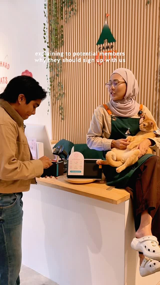 RM30 for a lifetime. That’s less than a bag of kibbles, and way more rewarding.
Join the Camp Kitty Club member in store.