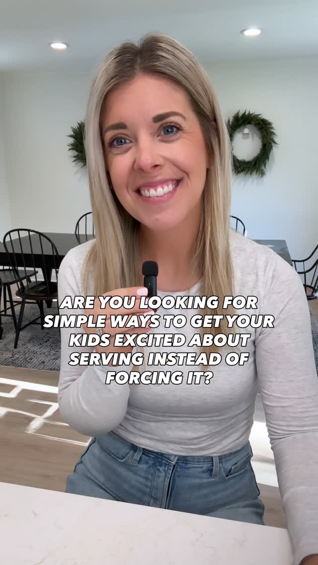 🫶 You want your kids to love serving, but it’s hard to know how to even begin.
Serving shouldn’t feel prescribed — it should feel like purpose.
When kids understand why they’re helping, everything shifts.
If you’re ready to start building rhythms of generosity at home, comment SERVE and I’ll send you the link to the Serving Made Simple family workbook.
Follow along for more simple, practical encouragement as you raise kids who love people well 🫶