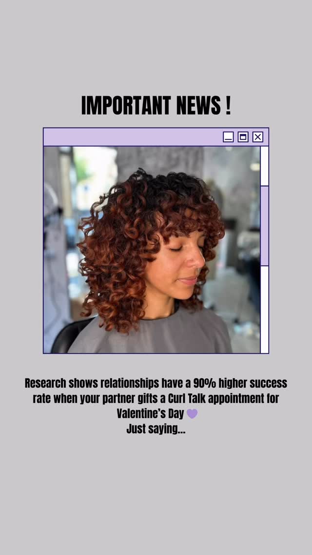 We didn’t say it … scientists did 🙌🏼 You can purchase a curl talk gift card through our website and send this to someone who should definitely gift you one !! 💜 x
#valentinesgift #curltalk #curlyhairspecialist #london