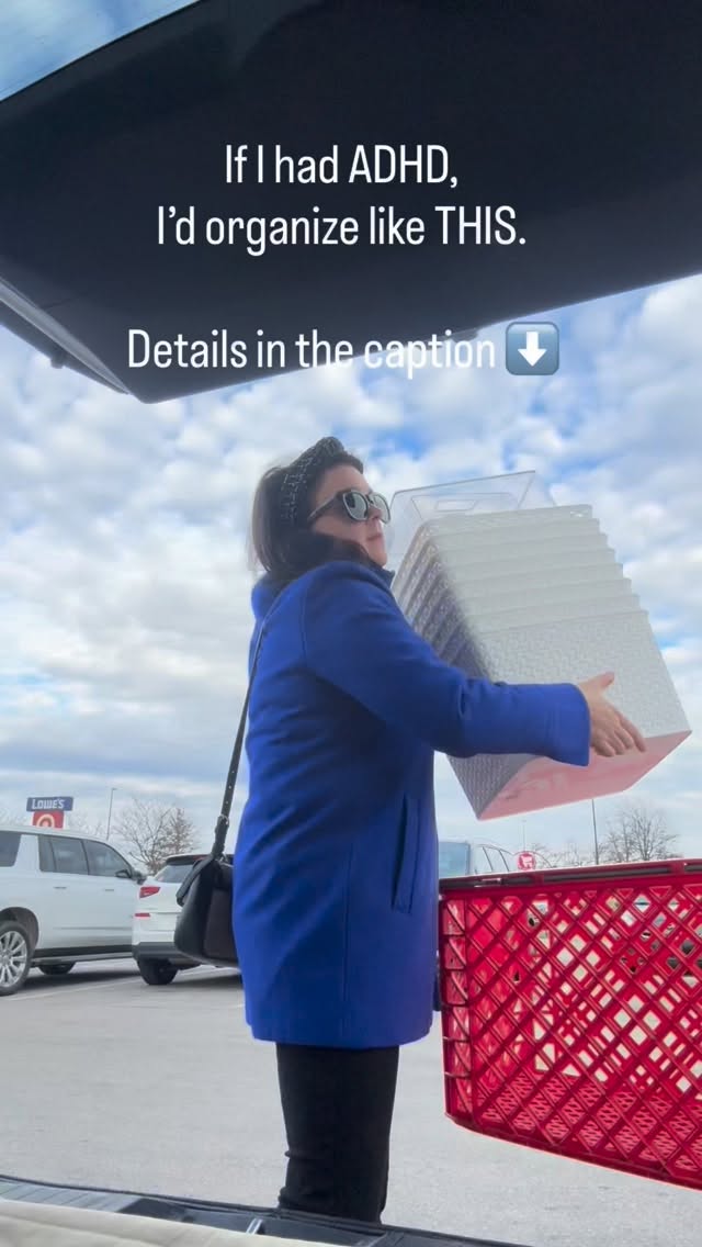 If I had ADHD, these are the exact organizing rules I’d use:
• Buy only one kind of sock — no matching required
• Use clear bins so nothing disappears
• Keep duplicates where they’re used (yes, scissors in multiple rooms)
• Put trash cans everywhere clutter shows up
• Skip lids unless they’re attached — two steps is one too many
These aren’t “lazy” systems.
They’re functional systems.
They reduce thinking, remove friction, and work even when motivation is low.
That’s how organizing actually sticks.
Comment HOME to get the guide that breaks this down step by step.
⸻
#adhdinwomen #getorganized #stayorganized #systems #bgky